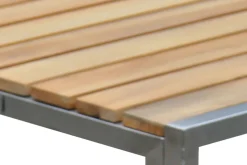 Sale Beistelltisch, Teakholz/Edelstahl, 45x45cm, FSC®-zertifiziertes Produkt Gartentische