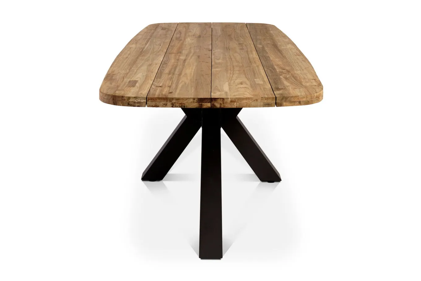 Sale Belgium Garten-Essgruppe, natur/dunkelgrau, Alu/recyceltes Teak, Tisch 220 x 100 cm, 6 Stühle, Kissen Inklusive, FSC®-zertifiziertes Produkt Rope-Gartenmöbel|Garten-Essgruppen