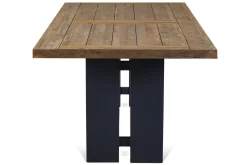 Sale Bob Garten-Essgruppe, anthrazit/natur, Alu/recycled Teak/Rope, 220 x 100 cm, 6 x Sessel, FSC®-zertifiziertes Produkt Stahl-Gartenmöbel|Garten-Essgruppen