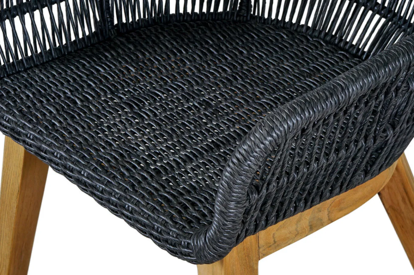Sale Bob Garten-Essgruppe, anthrazit/natur, Alu/recycled Teak/Rope, 220 x 100 cm, 6 x Sessel, FSC®-zertifiziertes Produkt Stahl-Gartenmöbel|Garten-Essgruppen