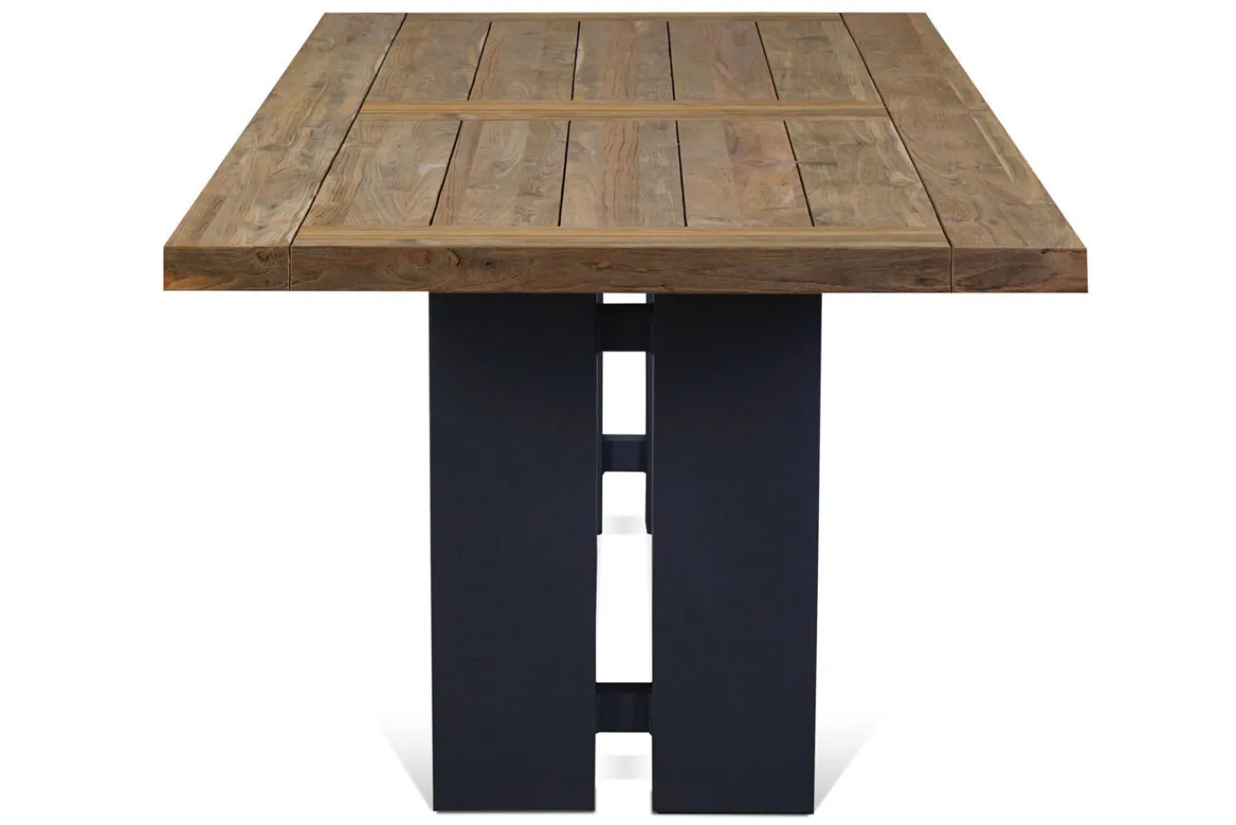 Online Bob/Zui Garten-Essgruppe, anthrazit/hellgrau, Alu/recycled Teak/Rope, 220 x 100 cm, 6 x Sessel, inkl. Polster Garten-Essgruppen