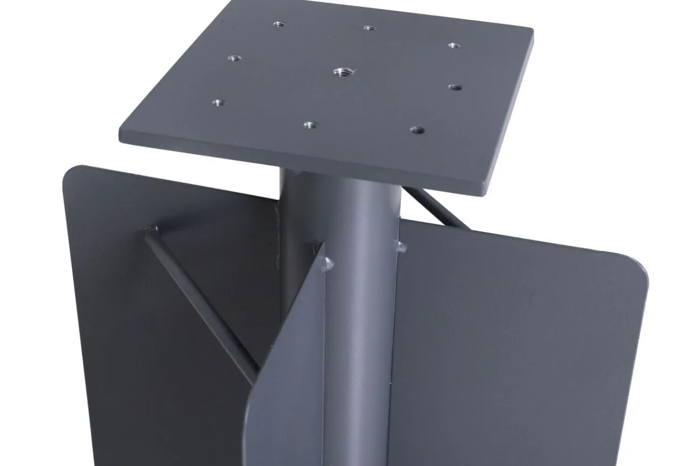 Online Bodenanker XL für Ampelschirme, anthrazit, pulverbesch. Stahl, 28x28x60,5, zum Einbetonieren Sonnenschirme