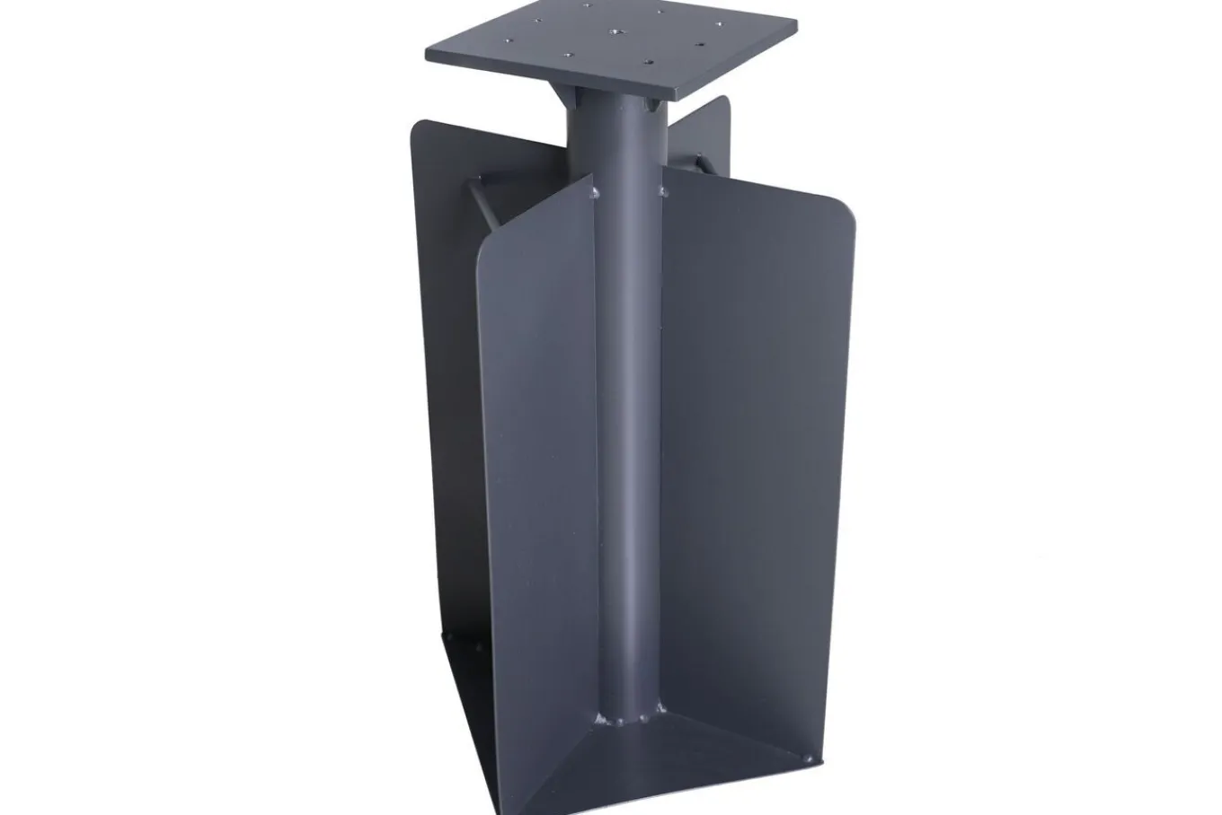 Online Bodenanker XL für Ampelschirme, anthrazit, pulverbesch. Stahl, 28x28x60,5, zum Einbetonieren Sonnenschirme