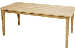 Borneo Garten-Essgruppe, beige-meliert, Polyrattan/Akazie, Tisch 180 x 90 cm, 6 Landhaussessel, FSC®-zertifiziertes Produkt Polyrattan-Gartenmöbel|Garten-Essgruppen