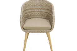 Outlet Borneo Garten-Essgruppe, beige/natur, Akazie/Polyrattan, ausziehbarer Tisch 180/220/260 x 100 cm, 6 Sessel, FSC®-zertifiziertes Produkt Garten-Essgruppen|Akazien-Gartenmöbel