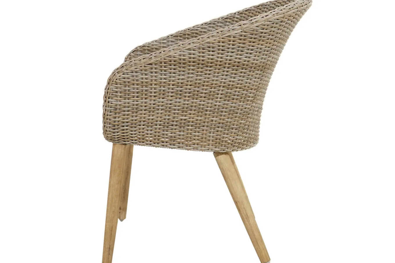 Outlet Borneo Garten-Essgruppe, beige/natur, Akazie/Polyrattan, ausziehbarer Tisch 180/220/260 x 100 cm, 6 Sessel, FSC®-zertifiziertes Produkt Garten-Essgruppen|Akazien-Gartenmöbel