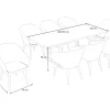 Hot Borneo Garten-Essgruppe, beige/natur, Akazie/Polyrattan, Ausziehtisch 180/240 x 100 cm, 8 Cocktail-Sessel, Polster Inklusive, FSC®-zertifiziertes Produkt Garten-Essgruppen|Akazien-Gartenmöbel