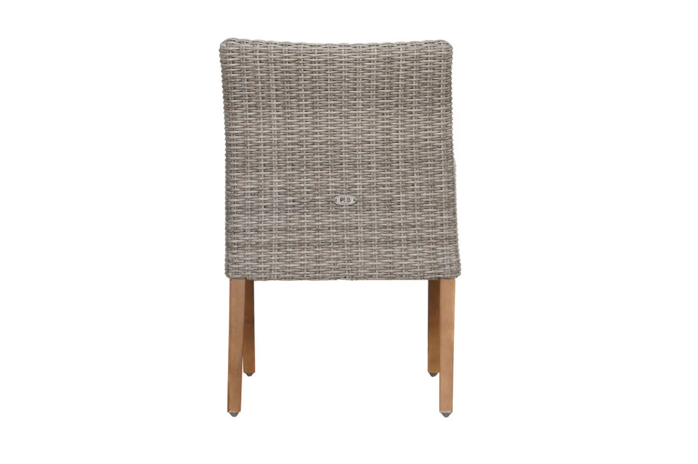 New Borneo/Kota Garten-Essgruppe, natur/grau-meliert, Akazie/Alu/Polyrattan, 180x90cm, 6 Landhaussessel, FSC®-zertifiziertes Produkt Garten-Essgruppen|Akazien-Gartenmöbel