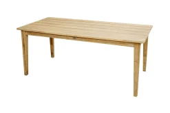 Hot Borneo/Kota Garten-Essgruppe, natur/grau-meliert, Akazie/Alu/Polyrattan, 180x90cm, 4 Landhaussessel, FSC®-zertifiziertes Produkt Garten-Essgruppen|Akazien-Gartenmöbel