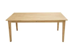 Online Borneo/Kota Garten-Essgruppe, natur/grau-meliert, Akazie/Alu/Polyrattan, 220x100 cm, 3 Cocktail-, 3 Landhaussessel, FSC®-zertifiziertes Produkt Garten-Essgruppen|Akazien-Gartenmöbel