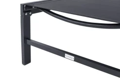 Sale Boston Liege, anthrazit matt/schwarz, Alu/Textilene, 190 x 62 cm, Rückenlehne verstellbar Gartenliegen