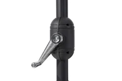 Discount Cambridge Halbschirm, khaki/dunkelgrau, Aluminium/Stahl/Polyester, Ø 270 cm, mit Kurbel, UV50+, platzsparend Sonnenschirme