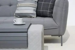 New Cozy Loungebank, flanelle, Alu/Sunbrella, 148 x 50 x 42 cm Sunbrella-Gartenmöbel|Gartenbänke & Gartensofas