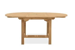 Outlet Dallas Ausziehtisch, natur, Teakholz, 120/170 x 120 cm, fein geschliffen Gartentische