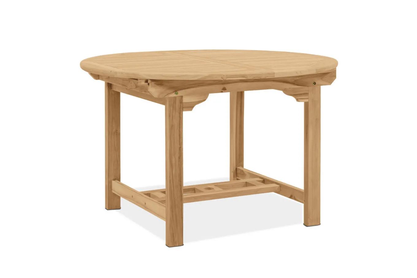 Outlet Dallas Ausziehtisch, natur, Teakholz, 120/170 x 120 cm, fein geschliffen Gartentische