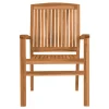Best Dallas/Washington Garten-Essgruppe, natur, Teak, 120/170x120 cm, 4x Stapelsessel Garten-Essgruppen