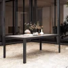 Clearance Darwin Esstisch, anthrazit/grau, Alu/Glaskeramik, 200x100 cm, pulverbeschichtet Gartentische