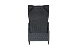 Sale Darwin Garten-Essgruppe mit 8 Dining Sesseln, anthrazit/grau, Alu/Polyrattan, Tisch 200 x 100 cm, verstellbare Rückenlehne Polyrattan-Gartenmöbel|Garten-Essgruppen