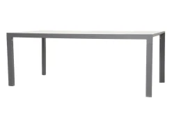 Darwin Garten-Essgruppe mit 6 Dining Sesseln, anthrazit/grau, Alu/Polyrattan, Tisch 200 x 100 cm, verstellbare Rückenlehne Garten-Essgruppen|Aluminium-Gartenmöbel