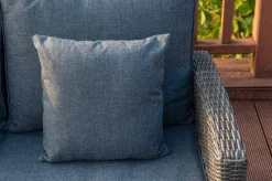 Clearance Dining-Lounge, grau, Polyrattan, 5-6 Personen, höhenverstellbarer Loungetisch, inkl. Polster Polyrattan-Gartenmöbel|Gartenlounge