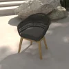 Discount Diningsessel, natur/schwarz, Teakholz/Rope, 60 x 61 x 79 cm, inkl. Polster, FSC®-zertifiziertes Produkt Gartenstühle & Gartensessel