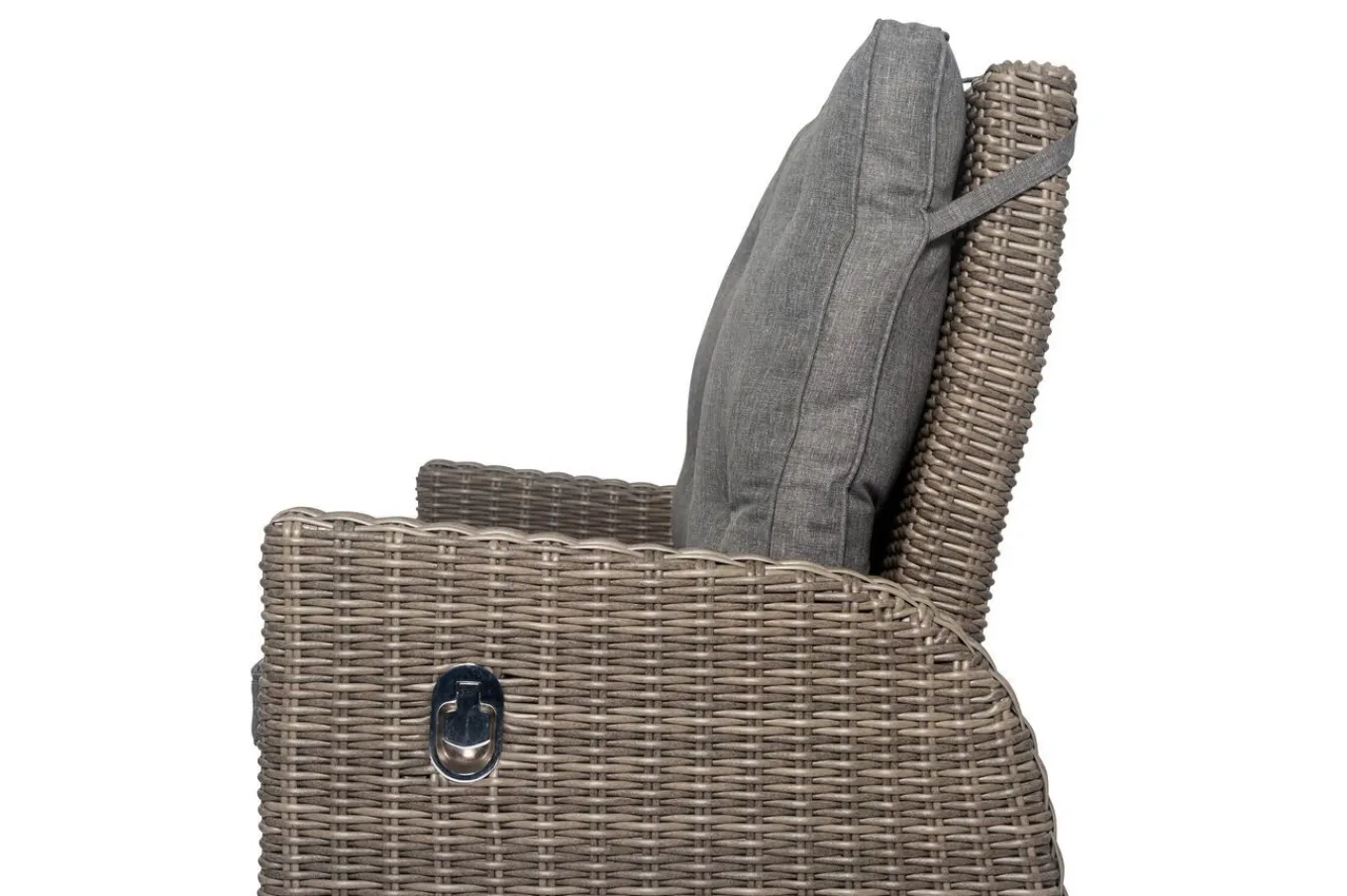 Best Dining 3-Sitzer Sofa, grau, Polyrattan, 210 x 83 x 110 cm, mehrfach verstellbar Polyrattan-Gartenmöbel|Gartenbänke & Gartensofas