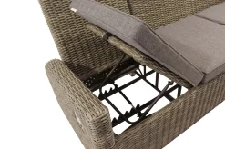 Best Dining 3-Sitzer Sofa, grau, Polyrattan, 210 x 83 x 110 cm, mehrfach verstellbar Polyrattan-Gartenmöbel|Gartenbänke & Gartensofas