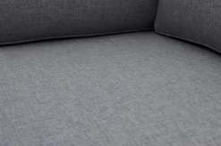 Online Eckelement, silber/grau, Edelstahl/Teakholz/Textil, 79 x 79 x 64 cm Edelstahl-Gartenmöbel|Gartenstühle & Gartensessel