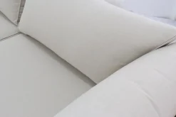 Outlet Ecklounge, Akazie, 5 Personen, inkl. Tisch ø 80 cm und Polster aus Olefin in hellbraun, FSC®-zertifiziertes Produkt Gartenlounge