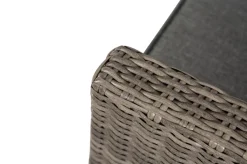 Discount Ecklounge, grau, Polyrattan, 4tlg, 5-6 Personen, inkl. Polster und Kissen Polyrattan-Gartenmöbel|Gartenlounge