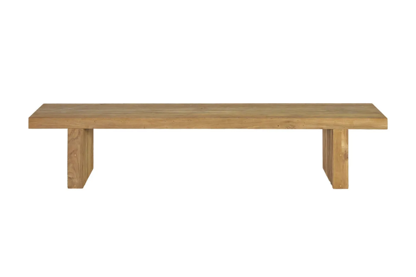 New Encino Bank, natur, recycled FSC-Teak, 220 x 40 x 46 cm Gartenbänke & Gartensofas|Teak-Gartenmöbel