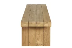 New Encino Bank, natur, recycled FSC-Teak, 220 x 40 x 46 cm Gartenbänke & Gartensofas|Teak-Gartenmöbel