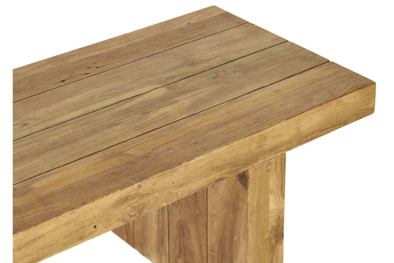 New Encino Bank, natur, recycled FSC-Teak, 220 x 40 x 46 cm Gartenbänke & Gartensofas|Teak-Gartenmöbel
