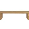 Discount Encino Garten-Essgruppe, recyceltes Teak, Tisch 220x100cm, 2 Bänke 220x40cm, Gebürstet, Hohe Belastbarkeit, FSC®-zertifiziertes Produkt Garten-Essgruppen|Teak-Gartenmöbel