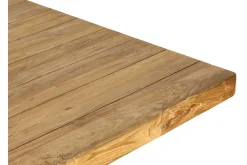 New Encino Garten-Essgruppe, natur/recyceltes Teak, Bank 220x50, Tisch 220x107, Gebürstet, Recycled, FSC®-zertifiziertes Produkt Garten-Essgruppen|Teak-Gartenmöbel
