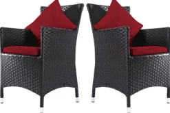 Hot Ersatzbezugset für 2 Sitzkissen von 2er-Stuhlsets Gartenmöbel-Zubehör & Ersatzteile