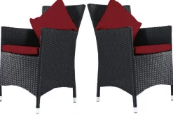 Hot Ersatzbezugset für 2 Sitzkissen von 2er-Stuhlsets Gartenmöbel-Zubehör & Ersatzteile