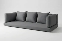 New Ersatzbezugset, 7-teilig, grau, für Dreisitzer-Sofa 2392-1 / 15734-1 Gartenmöbel-Zubehör & Ersatzteile