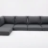 Discount Ersatzbezugset, 11-teilig, grau, für Lounge 18363 / 18370 Gartenmöbel-Zubehör & Ersatzteile