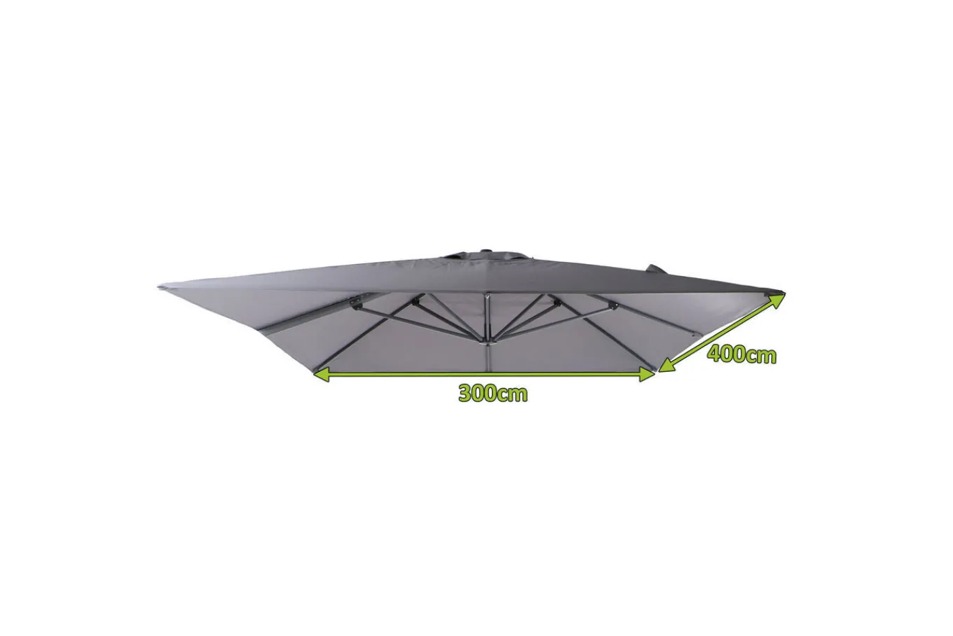 Online Ersatzdach für Ampelschirme, anthrazit, Polyester, 400x300cm Gartenmöbel-Zubehör & Ersatzteile|Sonnenschirme