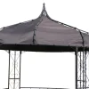 Hot Ersatzdach für Pavillon 13419, Grau, PA-beschichtetes Polyester, 300x300 cm, UV-beständig Pavillon|Gartenmöbel-Zubehör & Ersatzteile