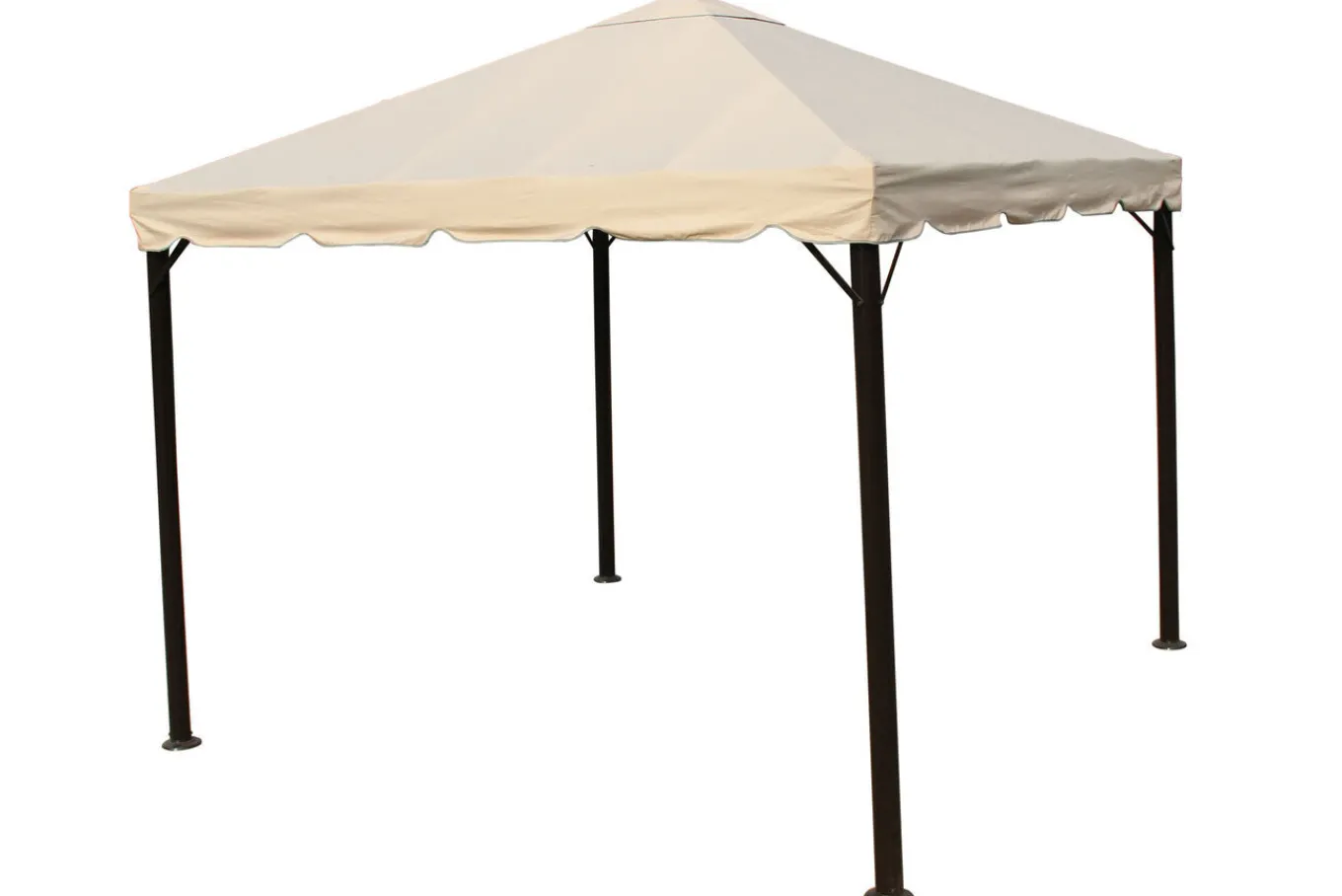 New Ersatzdach für Sahara Pavillon, beige, Polyester, 300x300cm Pavillon|Gartenmöbel-Zubehör & Ersatzteile