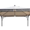 Outlet Ersatzdach für Siena Garden Pavillon Korfu, natur, Polyester PU-beschichtet, 350x350cm Pavillon|Gartenmöbel-Zubehör & Ersatzteile