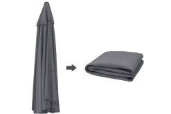 Clearance Ersatzdach, Grau, Polyester ca. 250 g/m², ca. 3x3m, Wasserabweisend, UV-Schutz Sonnenschutz Zubehör