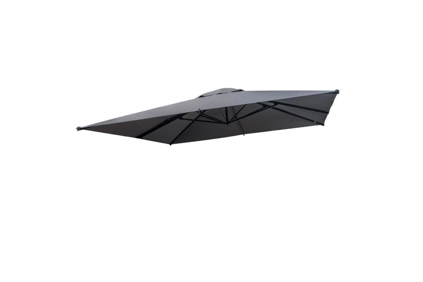 Online Ersatzdach Ultimate XL Ampelschirm, anthrazit, Polyester, 450 x 450 cm Gartenmöbel-Zubehör & Ersatzteile|Sonnenschirme