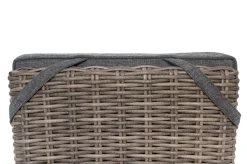 2er Set Dining Sessel, grau, Polyrattan, je 55 x 65 x 112 cm, Rücken stufenlos verstellbar Polyrattan-Gartenmöbel|Gartenstühle & Gartensessel