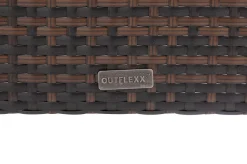 Discount 2er Set Dining Sessel, braun marmoriert, Polyrattan, 55 x 65 x 112 cm, Rücken stufenlos verstellbar Polyrattan-Gartenmöbel|Gartenstühle & Gartensessel