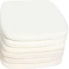 6er-Set Sitzkissen für Stühle, creme/weiß, wasserabweisend Sitzkissen