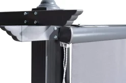 2er Vorhangset, anthrazit, Polyester, 120 x 150 cm, pflegeleicht, passend für Pergola 3x4 m/4x4 m Pergola|Gartenmöbel-Zubehör & Ersatzteile