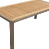 Esstisch, Edelstahl/Teakholz, 180x90cm Gartentische|Edelstahl-Gartenmöbel